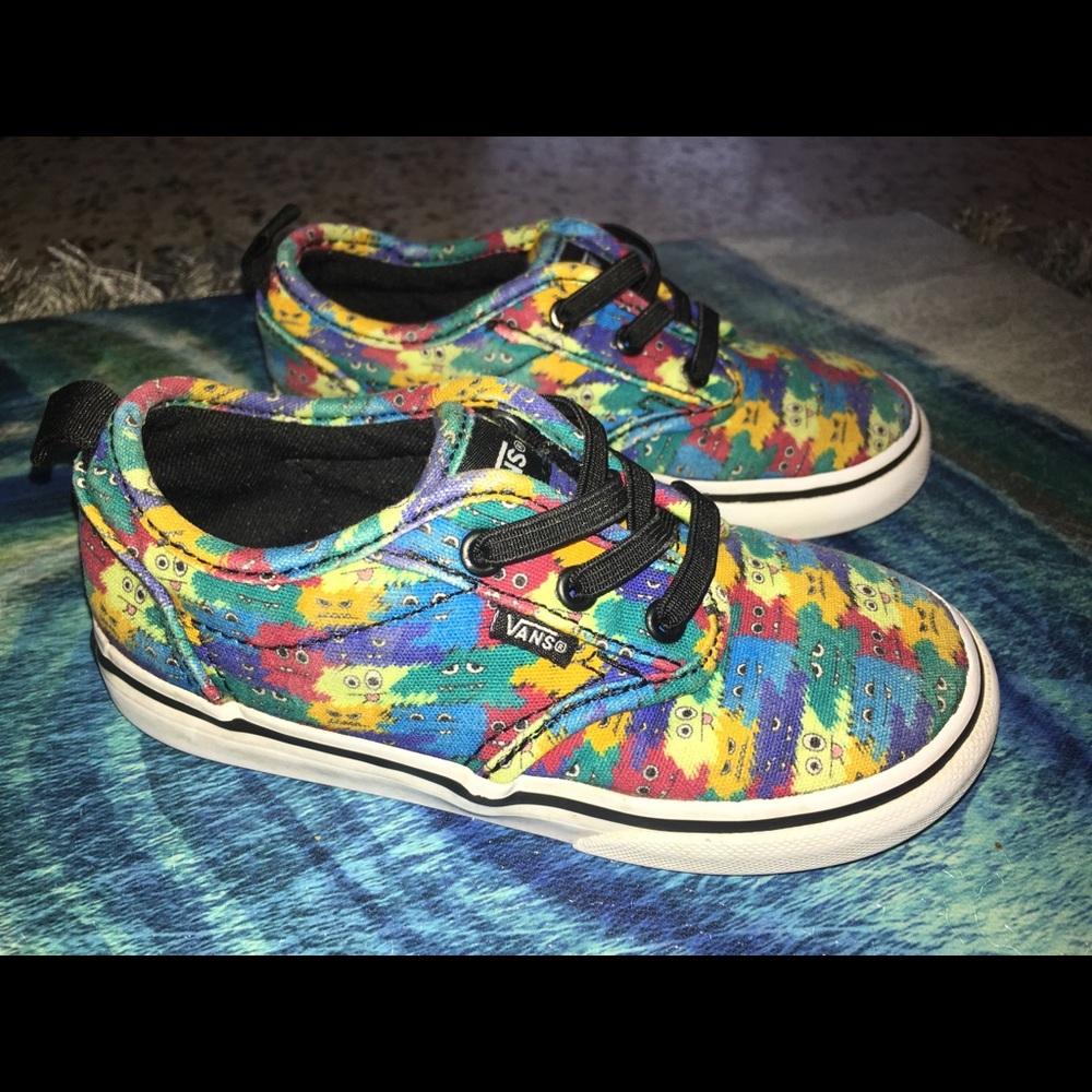 Toddler Boys Size 9 Monster Vans Shoes